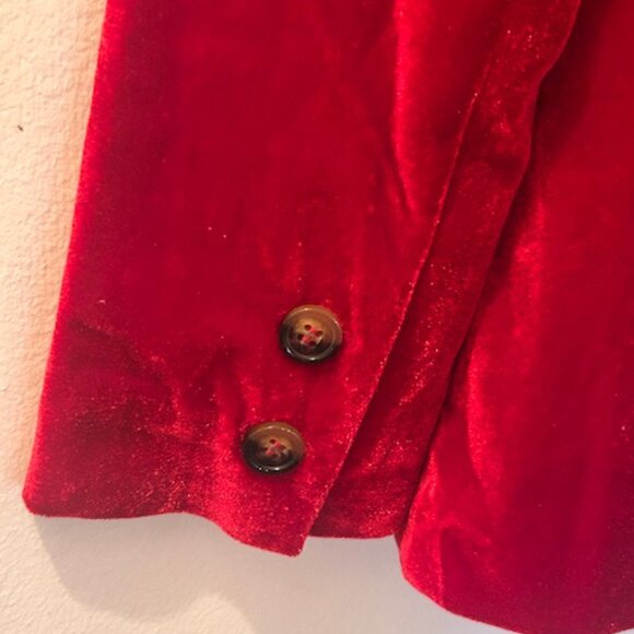 Free People MINKPINK Rich Ruby Velvet Lined Injection Blazer - Picture 13 of 16